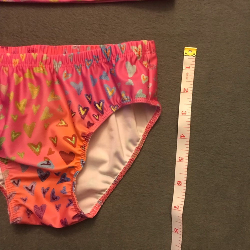 NWT Girls Heart Printed Bikini - Picture 6 of 9